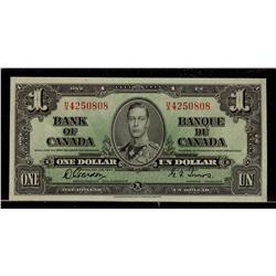 1937 $1 BC-21b #H/A4250808.  Original UNC with typical light counting fold. 