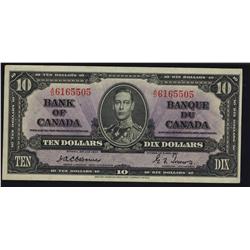 1937 $10 BC-24a #6165505 PMG UNC-64, bright and well centered. Scarce this nice