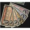 Image 1 : 1954 $2 - $10 Devil's face lot. Includes BC-30a(2), BC-30b(2), BC-31a and BC-32a.  VG to VF.  Six no
