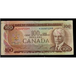 1975 $100 BC-52aA  Lawson-Bouey *JA6472299  VF, small writing on face.
