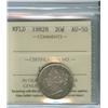 Image 1 : 1882H Nfld 20¢ ICCS AU50, lightly toned. A scarce date.
