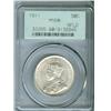 Image 1 : 1911 Nfld 50¢ PCGS MS60.  White and lustrous.