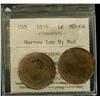 Image 1 : 1859 Low 9 1¢ ICCS MS64 Red, designated as Narrow Low 9.