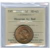 Image 1 : 1892 Obv.4 1¢ ICCS MS65 Red.  An amazing Victoria Large cent. 