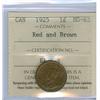 Image 1 : 1925 1¢ ICCS MS63RB.  A sharp example.