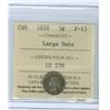 Image 1 : 1858 Large date 5¢ ICCS F15, a nice problem free example.