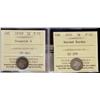 Image 1 : 1870 RB and 1874H 5¢ Crosslet.  Lot of 2 ICCS graded coins, both F12. 