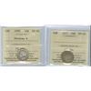 Image 1 : 1871 and 1898 Obv.6   Lot of 2 ICCS graded 10¢ coins, both VF20. 