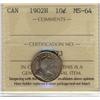 Image 1 : 1902H 10¢ ICCS MS64.  Great mintstate issue with lots of lustre and golden tone.