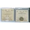 Image 1 : 1909 Vict. Lvs. And 1934.  Lot of 2 ICCS graded 10¢ coins, both EF40. 