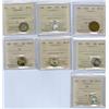Image 1 : 1944-1953 SF 10¢.  Lot of six 10¢ all ICCS MS64 and a 1922 1¢ ICCS EF40.  Lot includes 10¢, 1944 (2)