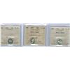 Image 1 : 1954 10¢, 1957 10¢ PL65 HC and 1960 10¢ PL64.  Lot of 3 coins all ICCS graded.
