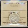 Image 1 : 1888 25¢ ICCS MS63.  Sparkling white issue with lots of lustre.