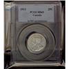 Image 1 : 1913 25¢ PCGS MS63.  Full white and lustrous.