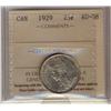 Image 1 : 1929 25¢ ICCS AU58