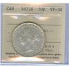 Image 1 : 1872H  50¢  ICCS VF30, Brilliant! 