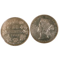 1888 50¢ ICCS EF40, brilliant.  Another key issue with designation polish.