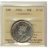 Image 1 : 1932 50¢ ICCS F12.  A nice example with problem free. Some lustre