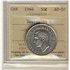 Image 1 : 1946 50¢ Design in 6 ICCS AU50.  Tough variety in higher grades.