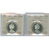 Image 1 : 1967 50¢ ICCS SP66 Heavy Cameo.  Lot of 2 coins.