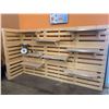 Image 2 : Slate Pine Wood Shelving Display with shelves (buyer must disassemble)