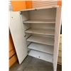 Image 2 : Double Door Office Storage cabinet , metal with shelves approx 5ft high