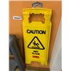 Image 2 : Caution wet floor sign and folding step stool
