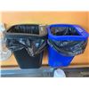 Image 1 : Lot of 2 - trash and recycle bins