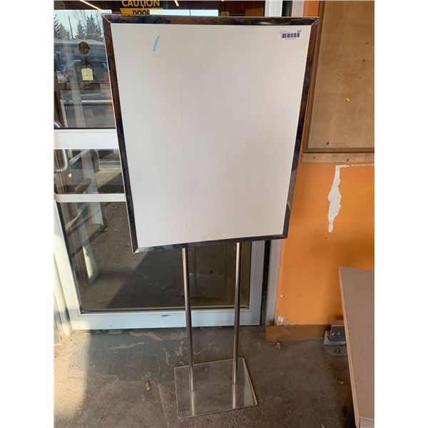 Chrome Signage Store Display Stand