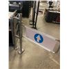 Image 4 : Set of Chrome one way walk thru security gates -buyer must remove