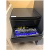 Image 2 : Black Metal 3 Drawer Pedestal File Cabinet