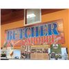 Image 2 : Large Wall grocery Sign approx 5ft x 12ft - Butcher
