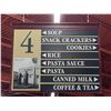 Image 4 : Set of 9 double sided, wood grocery Isle Signs with adjustable wording panels and all with vintage B