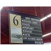 Image 6 : Set of 9 double sided, wood grocery Isle Signs with adjustable wording panels and all with vintage B