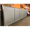 Image 12 : Hussmann 24 ft Beverage/Dairy Cooler Case. includes temp saver screens and shelving. TESTED/WORKING