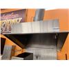 Image 1 : Industrial Stainless Steel Hood Range includes control breaker box.approx 50 x 46 inches. buyer must