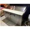 Image 2 : Stainless Steel refrigerated 6 foot Sandwich Prep Station on wheels PLEASE NOTE.........THIS ITEM MU