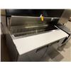 Image 3 : Stainless Steel refrigerated 6 foot Sandwich Prep Station on wheels PLEASE NOTE.........THIS ITEM MU