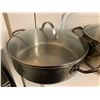 Image 2 : Lot of 3 Heavy Duty Pots with Glass Lids