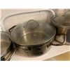 Image 3 : Lot of 3 Heavy Duty Pots with Glass Lids