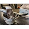 Image 1 : Lot of 2 sauce pans with grater