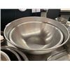 Image 1 : Lot of 2 extra large stainless mixing bowls