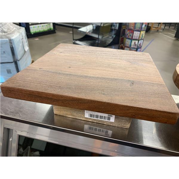 Square Hardwood deli Display charcuterie Board