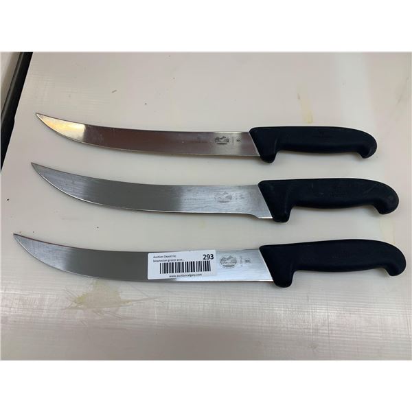 Lot of 3 Victorinox large Butcher Breakdown Knives