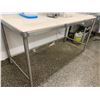 Image 2 : Stainless Steel Butcher meat cutting table 30 x 72 inches