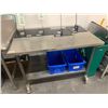 Image 2 : Stainless Steel Prep Table 5 ft on wheels