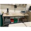Image 2 : Stainless Steel Butchers Cutting Top Table with knife holder 30 x 88 inches
