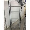 Image 1 : Narrow Wire Metro Rack Stainless/black  4 shelf on wheels