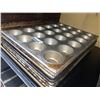 Image 1 : Lot of 7 commercial Aluminumm Muffin Bake Pans