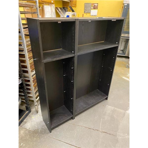 Large Shelving Unit has shelves not shown, approx 5 x 5 ft